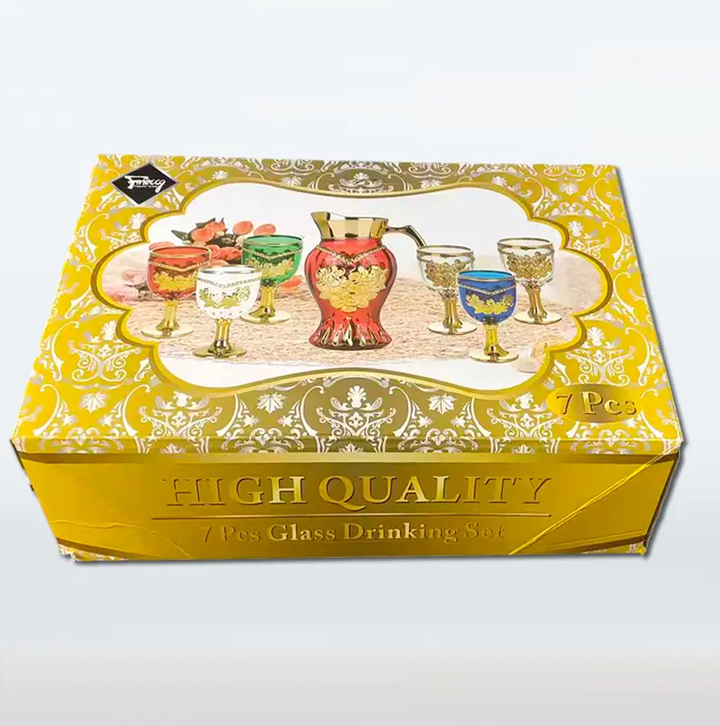 Wholesale 7pcs Glass Drinking Set – Premium Drinkware for Corporate Gifts & Branding OEM/ODM Glassware Manufacturer