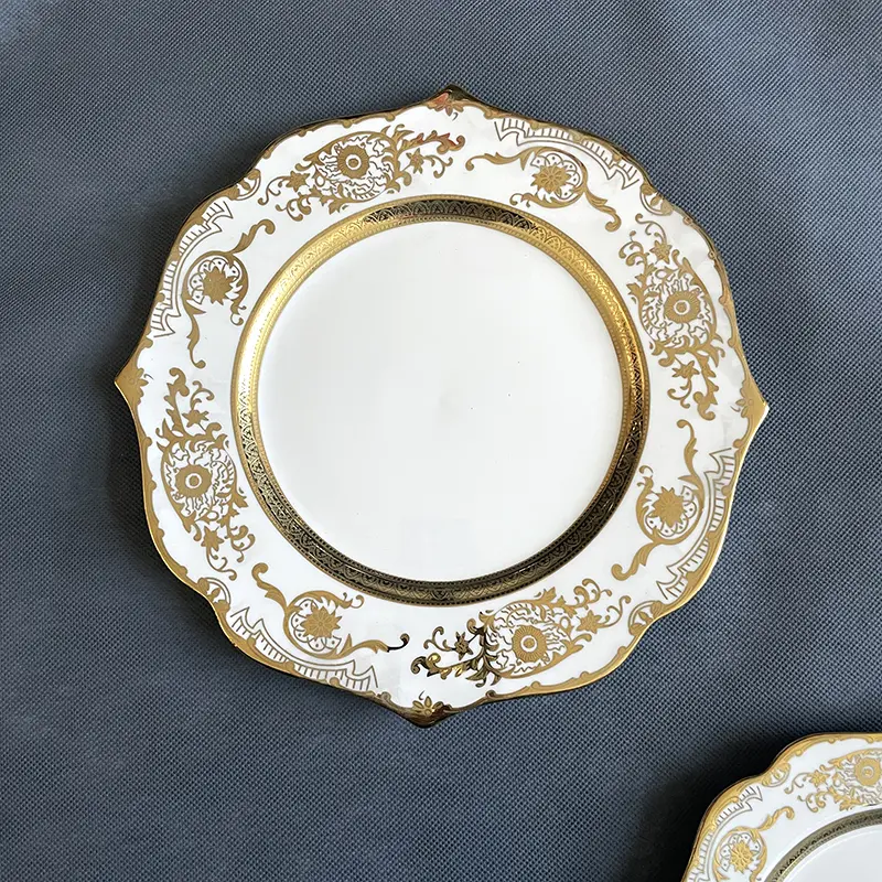 Gold Trim Ceramic Tableware