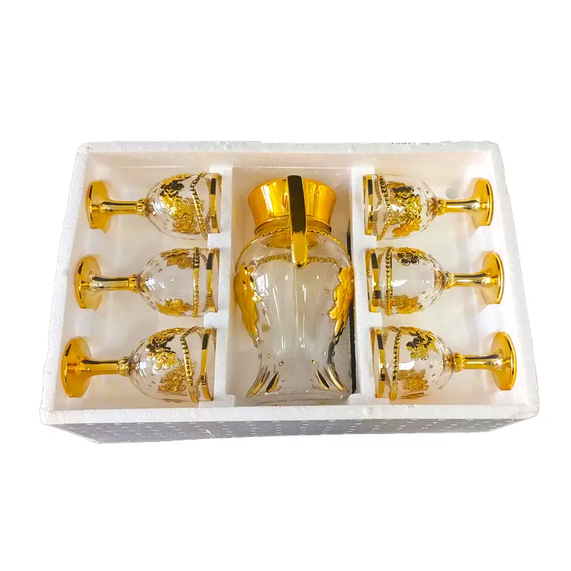 Wholesale 7pcs Glass Drinking Set