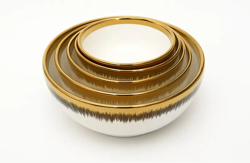 Gold Trim Ceramic Tableware supplier